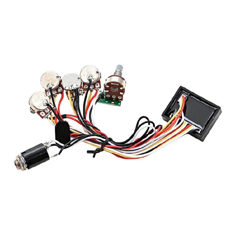 Gitarrenbass Tonabnehmer Aktiv EQ Equalizer Vorverstärker Schaltung & Klangregler für mit Fitt
