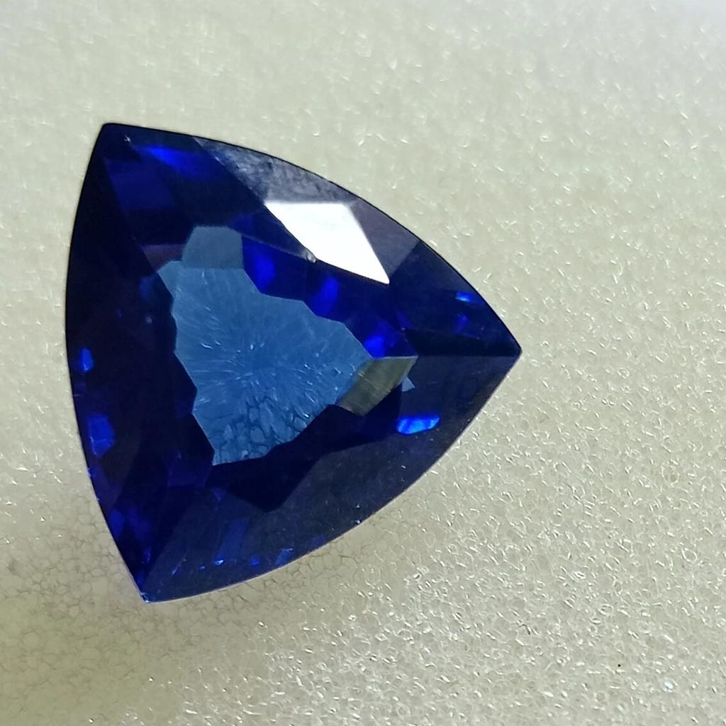 Certified Natural Tanzanite Blue Trillion Cut 8.90 Ct Flawless Loose Gemstone