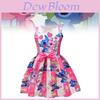 Vestido de Princesa Lilo e Stitch para Meninas com Laço de Borboleta Mistura de Algodão para Usar na Primavera Outono
