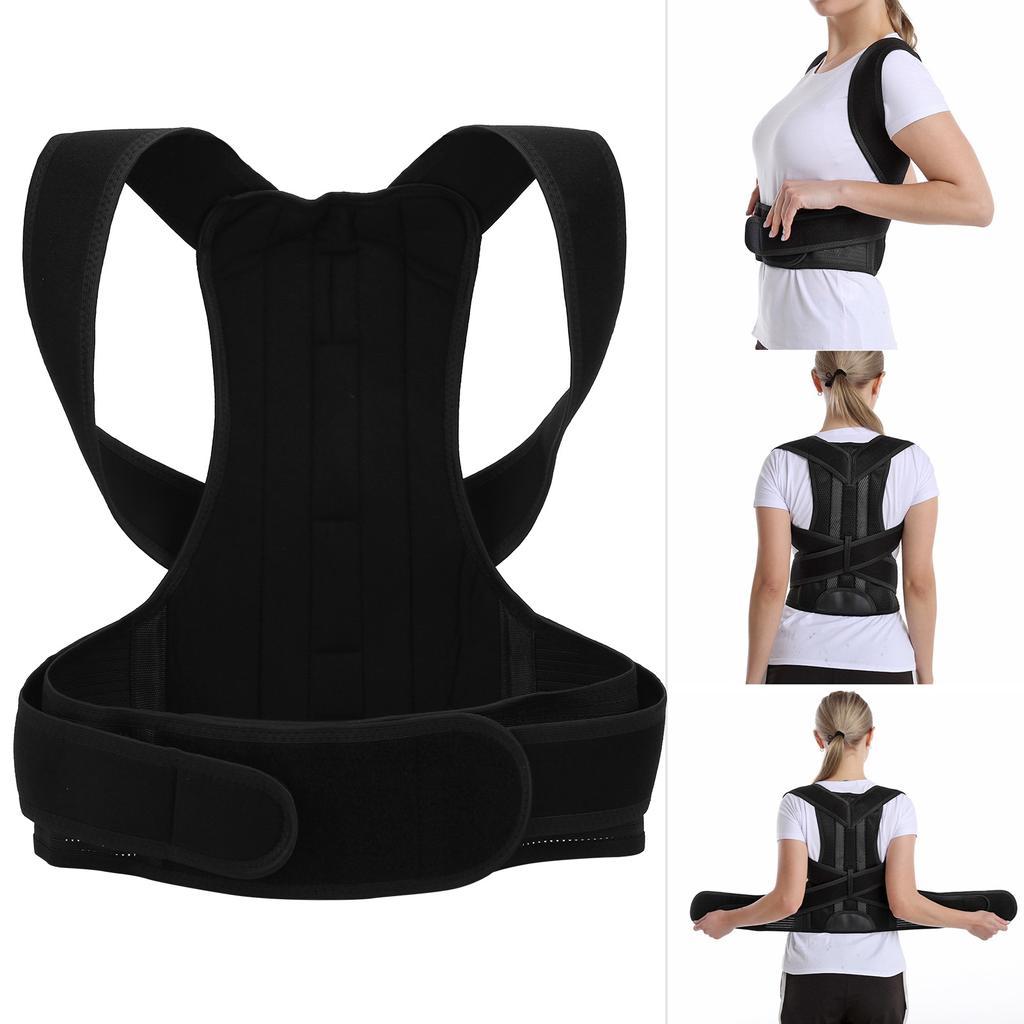 Steel Bone Support Adult Back Orthotic Belt Humpback Corrector Lumbar Spine Correction BeltM