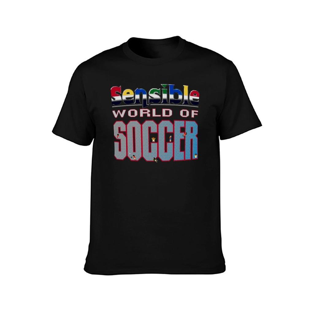 Sensible World of Soccer Essential T-Shirt T-Shirts für Mann Grafik Vintage Mann T-Shirt Luxus T-Shirt