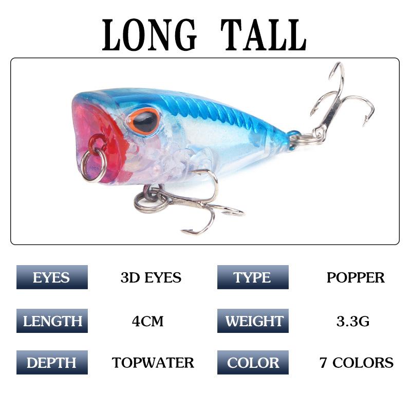 Fishing Simulation Fake Bait, Hard Bait 4cm/3.3g Wave Climbing Lures