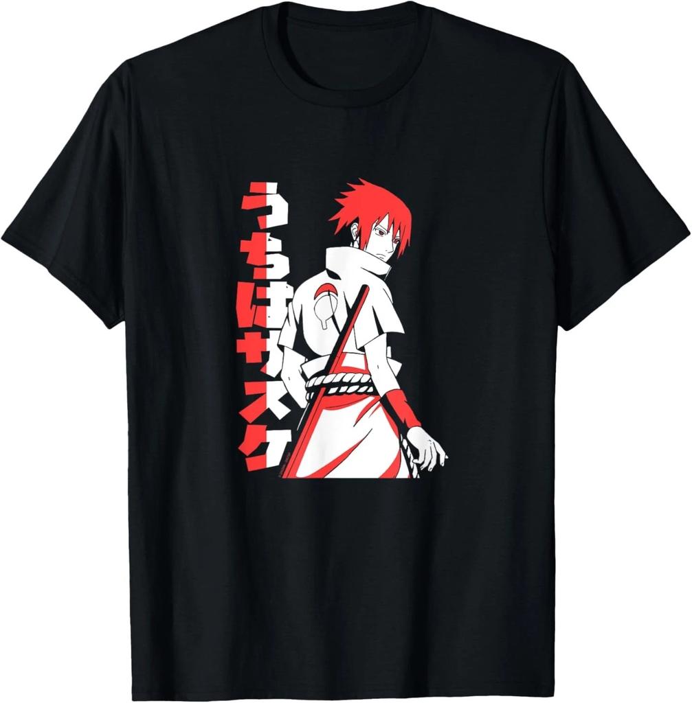 Naruto Shippuden Sasuke Uchiha Two Tone Anime T-Shirt