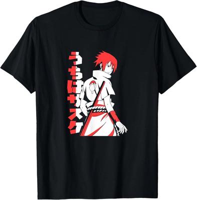T-shirt Anime Bicolore Naruto Shippuden Sasuke Uchiha