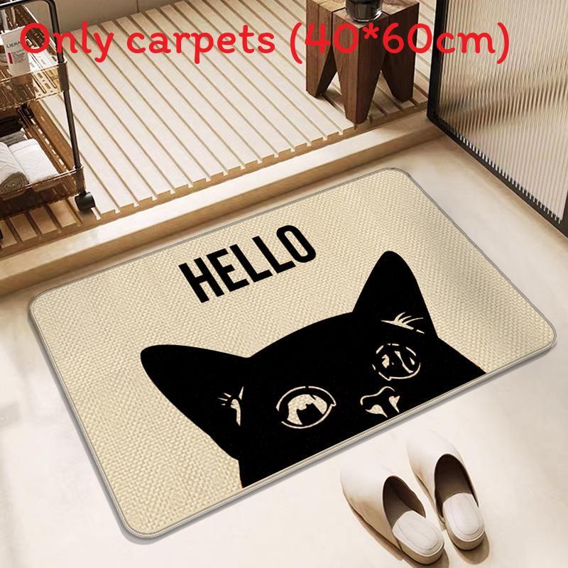 Style Linen Entrance Mat With Absorbent Fabric For Home And Office Decor