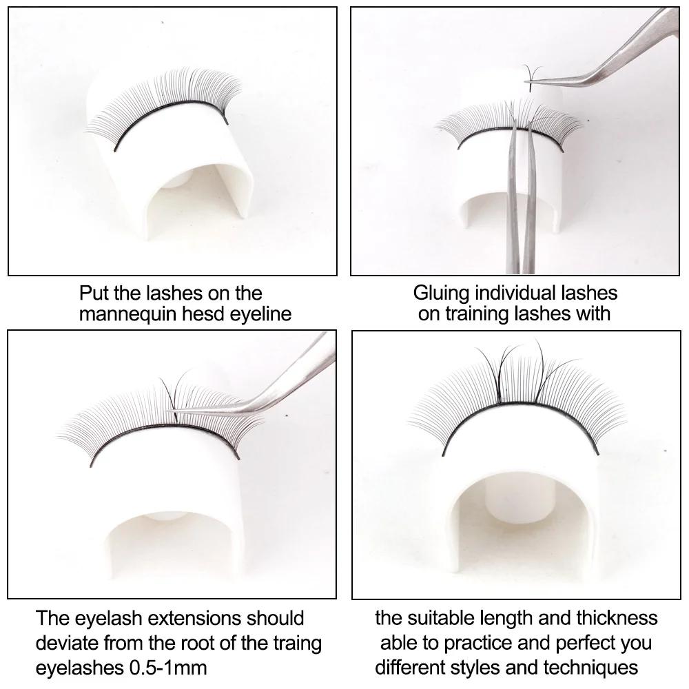 1/2 коробки тренировочных ресниц для начинающих — фото 8