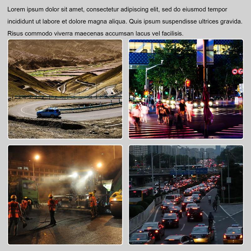 Traffic Light Lamp Traffic Lights Solar-Powered Red Green LED Traffic Signal Energy Saving Warning Lights For Vehicles City