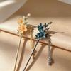 Antique Double Flower Hairpin, Advanced Sense, New Chinese Style Disc Hair Accessories, Hanfu Step Shake Xiuhe Headdress, Hairpin, Hairpin Jewelry