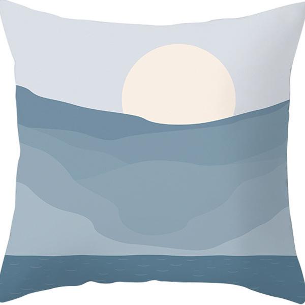Nordic Abstract Printed Linen Pillowcase Popular Office Living Room Sofa Bedside Pillowcase