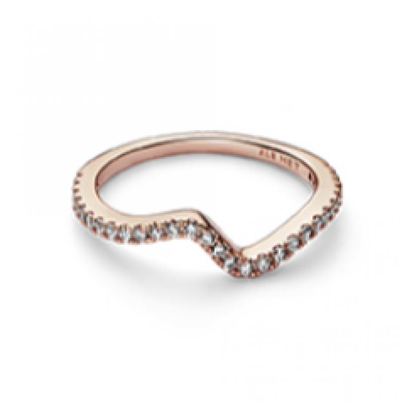 Pandora Sparkling Wave Ring 182539c01