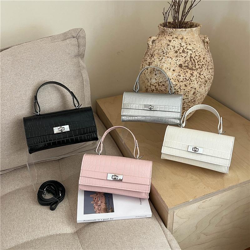 Luxury Crocodile Pattern Crossbody Bag - Chic Underarm Handbag for Women