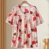 Plus Size 4XL-8XL Elegant Blouses for Women Tops Casual Loose Short Sleeve Female Shirt Summer Vintage Clothes