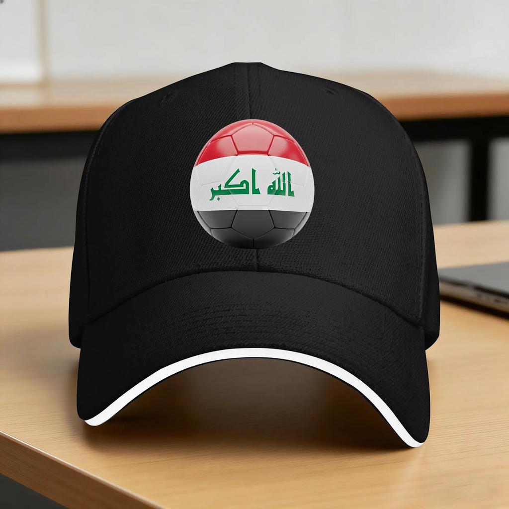 Summer Iraq Flag Iraqi Baseball Cap Soccer Kpop Rock Casual Design Sun Trucker Hat Unisex Adult SunProof Baseball Caps