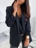 2021 Autumn European & American Solid Color Long-Sleeve Blazer for Women