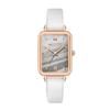 Niche Women's Small Green Retro Square Quartz Student Watch