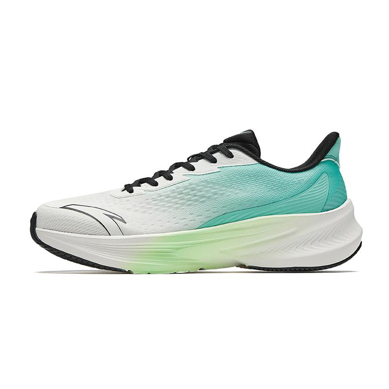 Anta Poison Dart 7 Cushioning Running Fabric Rubber Low Top Running Shoes Men sneaker White Green Black 912625519-4 39