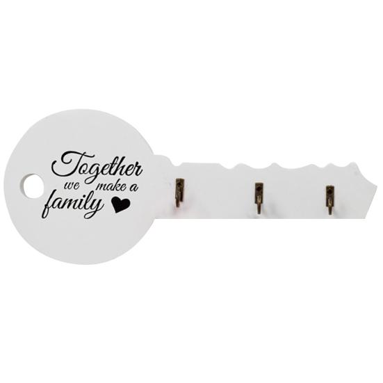 1 Set Schlüsselhalter, auffälliges Buchstabenmuster, Holz, Retro, rustikales Schlüsselhalter-Set, Wanddekoration für Zuhause