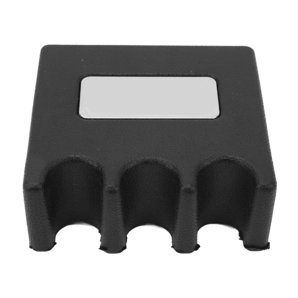 Compact Block Shape Pool Cue Holder Three Slot Cutouts Billiard Accessory Cue Rest Billiard Club