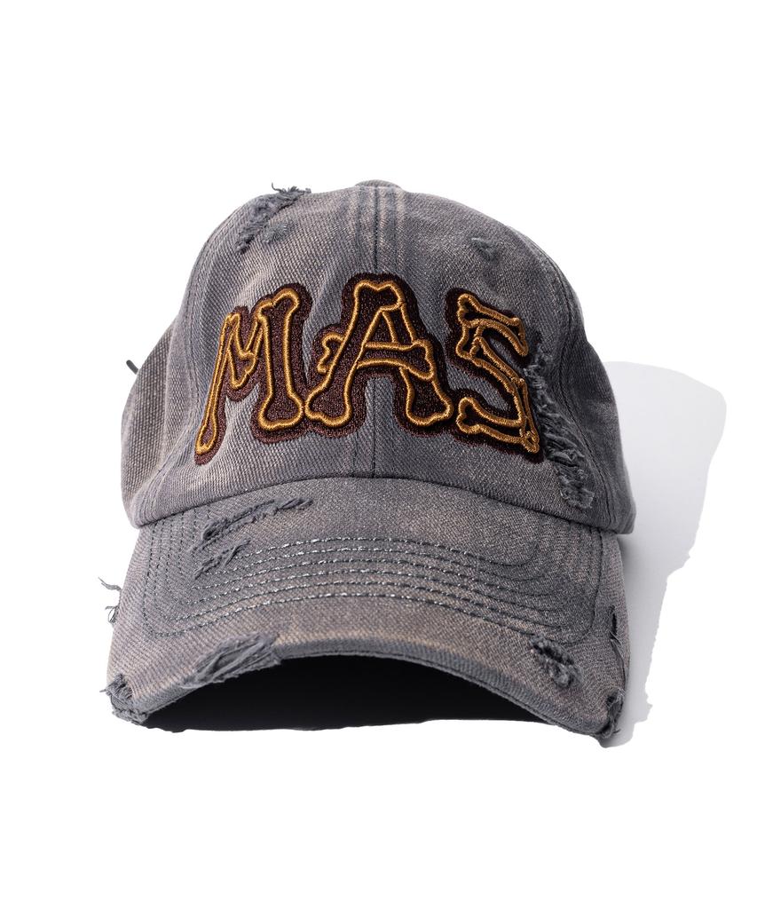 MASSNOUN Mas Bone Washed Dyed Vintage Ball Cap Msfac002-Gy