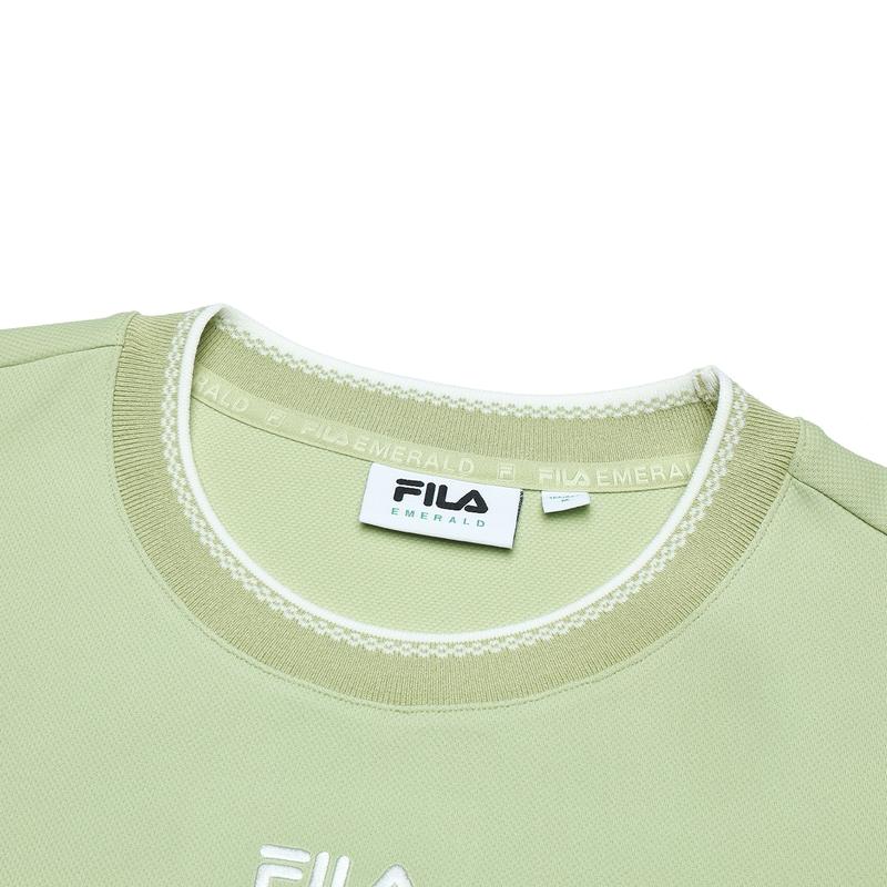 New FILA Sweatshirt Women's Cyan Green F11W434207FLG