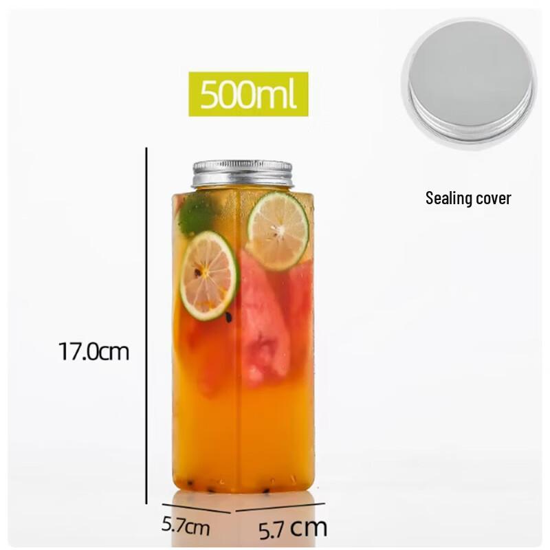 

Chubby Rectangular Disposable Plastic Drink Bottles
