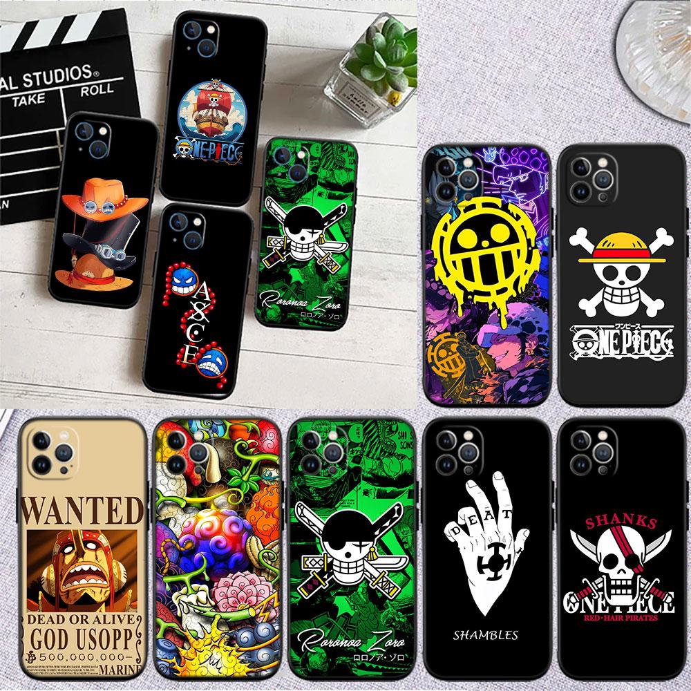 One Piece LOGO Soft Shell Phone Case for Xiaomi Poco C40 C50 C51 C55 C65 C71 C75 F3 F5 F6 F7 M2 M3 Pro Ultra