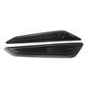 2 Pcs Glossy Black Car Hood Vent Louver Scoop Cover Intake Cooling Panel Trim