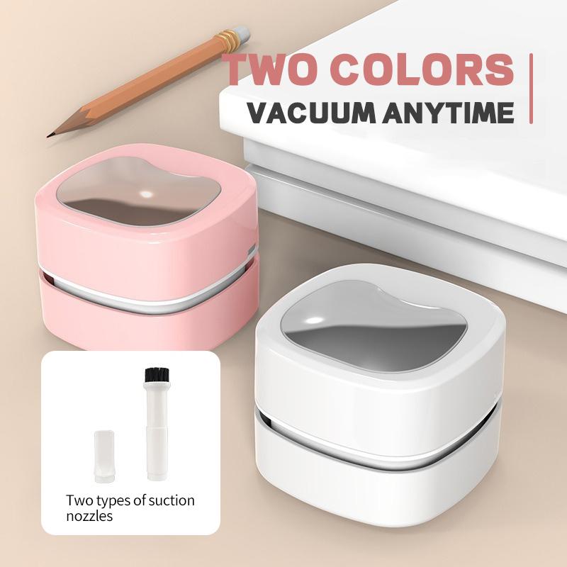 Mini Pulitore Portatile Manuale da Scrivania per Studenti Gomma Tastiera e Carta Grigia Pulizia Modelli Alimentati da USB/Batteria Disponibili
