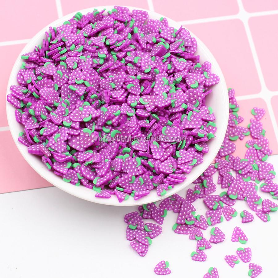 5mm Fruits Shape Christmas Halloween Sprinkles Polymer Clay Slices for Nail Slime Epoxy Resin Craft Diy