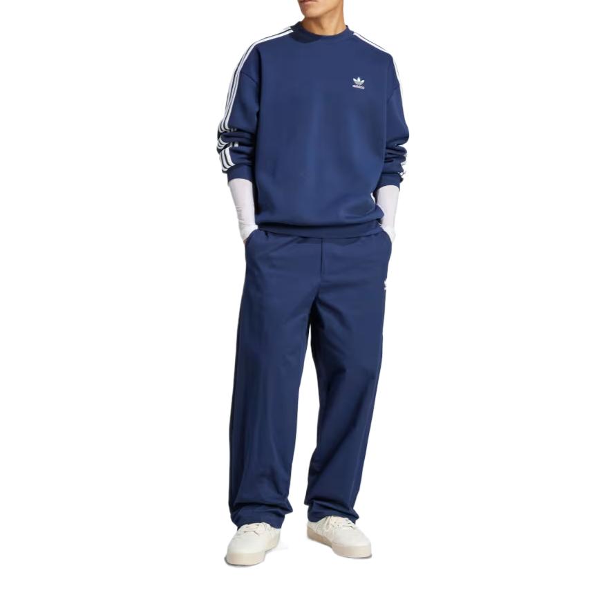 Adidas Originaler Adicolor Myk Komfortabel Stilig Pustende Genser Herretopper Blå JP1063