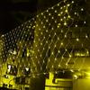 Festoon Net Mesh LED String Light Outdoor Garden Summer Decor Fairy Garland Lamp Wedding Party Courtyard Wall Hanging Lights