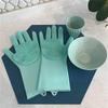 Multifunctional Silicone Dishwashing and Housework Gloves - Heat-Resistant Magic Cleaning Gloves