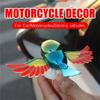 Motorcycle Rearview Mirror Decoration Cool Fun Wind Power Flying Bird Ornaments Car Driving Accessories Simulation Wings Flutter