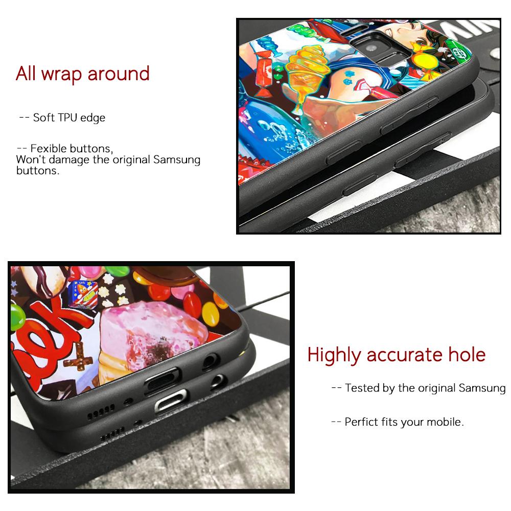 Husă pentru Samsung S20 Plus Fată Candy Husă spate din sticlă Husă Note 9 pentru Galaxy S8 S9 S20 plus Note 8 9 10 plus S10e S20 ultra S22