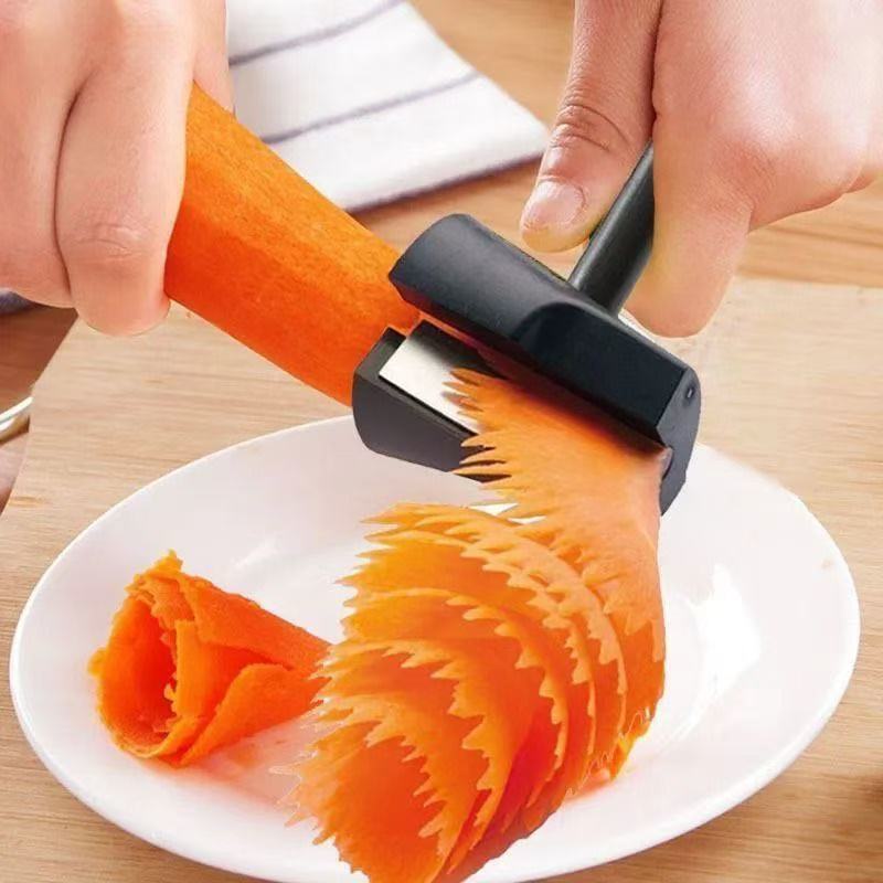 

Multifunctional Kitchen Swirler Tool - Perfect for Creating Swirl Patterns on Carrots, Cucumbers, and Other Fruits and Vegetables. Scroll-shaped flowerpot