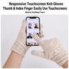 Winter Knitted Hat Scarf Gloves Set Thermal Soft Warm Three Piece Beanie Neck Warmer Touchscreen Gloves Outdoor Daily Wear Women Winter Accessory