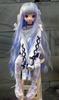 YR EARTH S378 Heat-Resistant Doll Wig, 8–9 Inch Gradient Long Hair for 1/3 BJD DD MDD (Lavender)