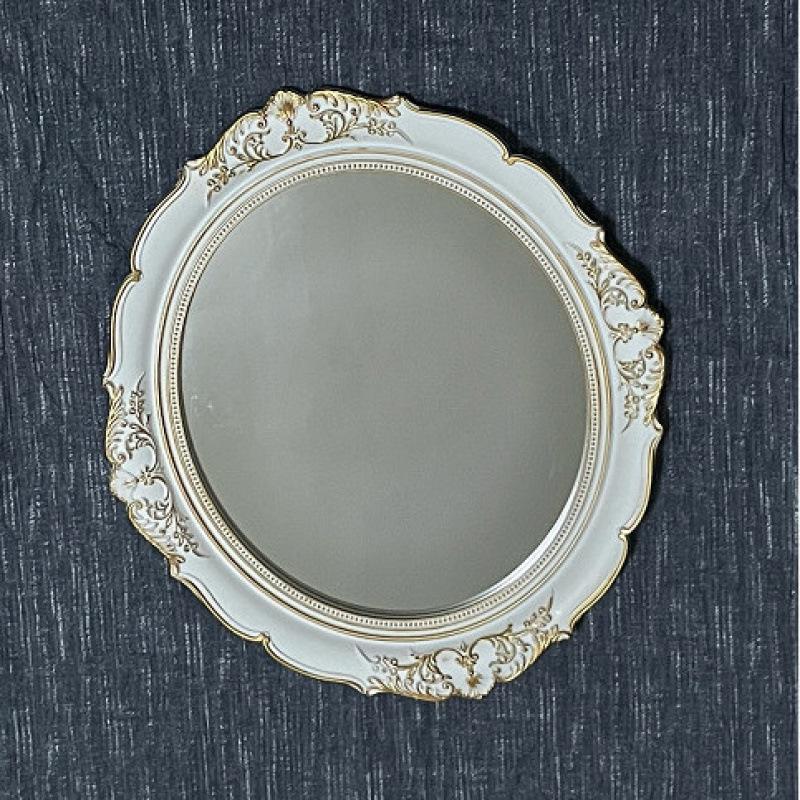 Französischer Retro-Hofstil Goldener Schwebender Schminkspiegel - Dekorativer, Unregelmäßiger Wandspiegel für Fotografie