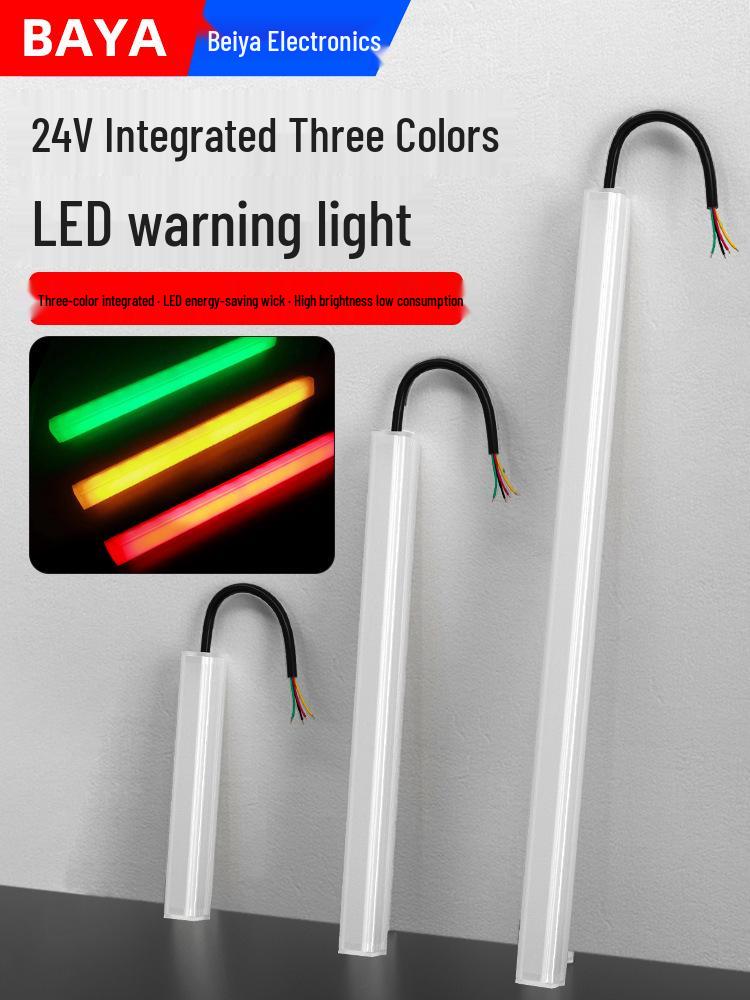

24V LED Three-Color Signal and Decorative Warning Light Strip for Machine Tools Length 130MM (24V common negative)