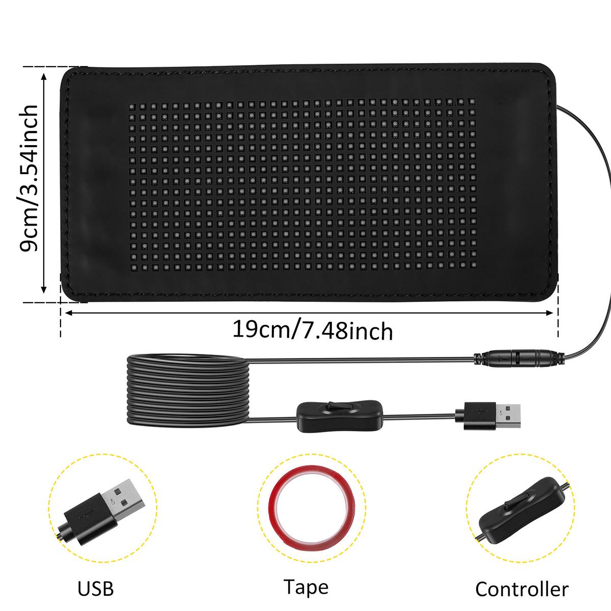 

Гибкая светодиодная матричная пиксельная панель светодиодная подсветка заднего окна автомобиля USB Bluetooth App Control Logo Настраиваемый с помощью голосовой функции