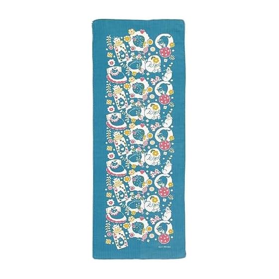 Double Gauze Tenugui Towel "Afternoon Cat" [5012] Made in Japan Approx. 32x89cm 100% Cotton