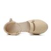 2025 New Korean Style Women's Wedge Heel Sandals: Comfortable Pointed Toe Buckle Linen Casual Sandals