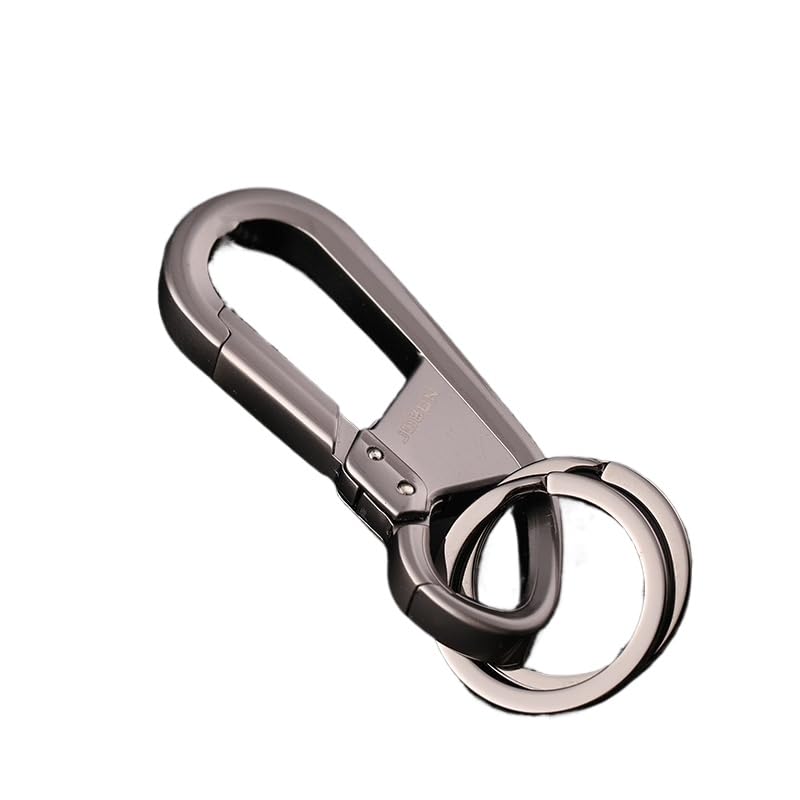 Rockyu Keychain, Men's, Women's, Car Key Ring, Resistant, Zinc Alloy, Double Ring Design,