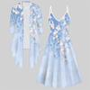 3D Geprint Set Jurkjas, Tweekleurige Combinatie met Eenvoudig Ontwerp Modeprint, geschikt voor Diverse Scènes Mode Stijlen