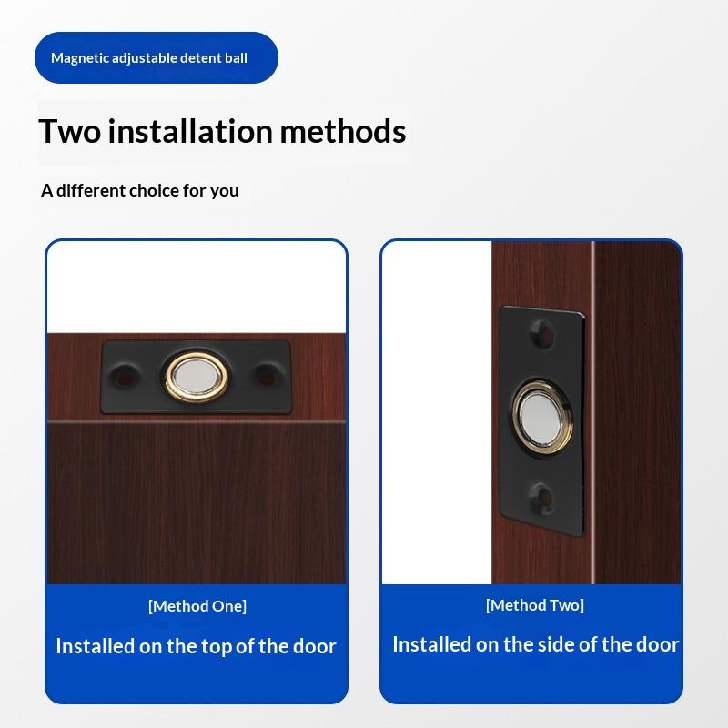 Invisible Magnetic Door Catch Adjustable Strong Magnetic Door Stopper For Hidden Door Cabinet Closet Furniture Hardware