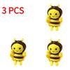 1/3/5PCS 12cm Bee Festival Plush Doll Animation Bee Festival Activity Decoration Gift Cute Plush Small Pendant Plush Bee Doll