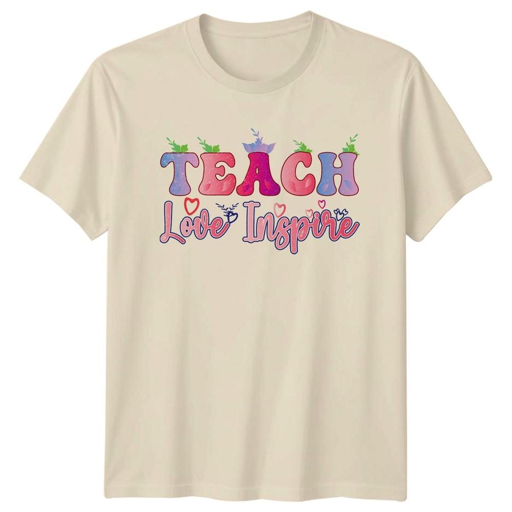 Teach Love Inspire Unisexs TShirt School Staff Teaching Educator Appreciation
