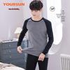 Yiershuang Men's 10A Antibacterial Pure Cotton Thermal Underwear Set