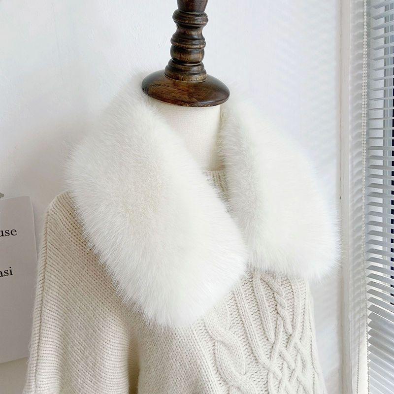 New Versatile Autumn Winter Faux Fox Fur Unisex Scarf Neck Warmer - Stylish Collar