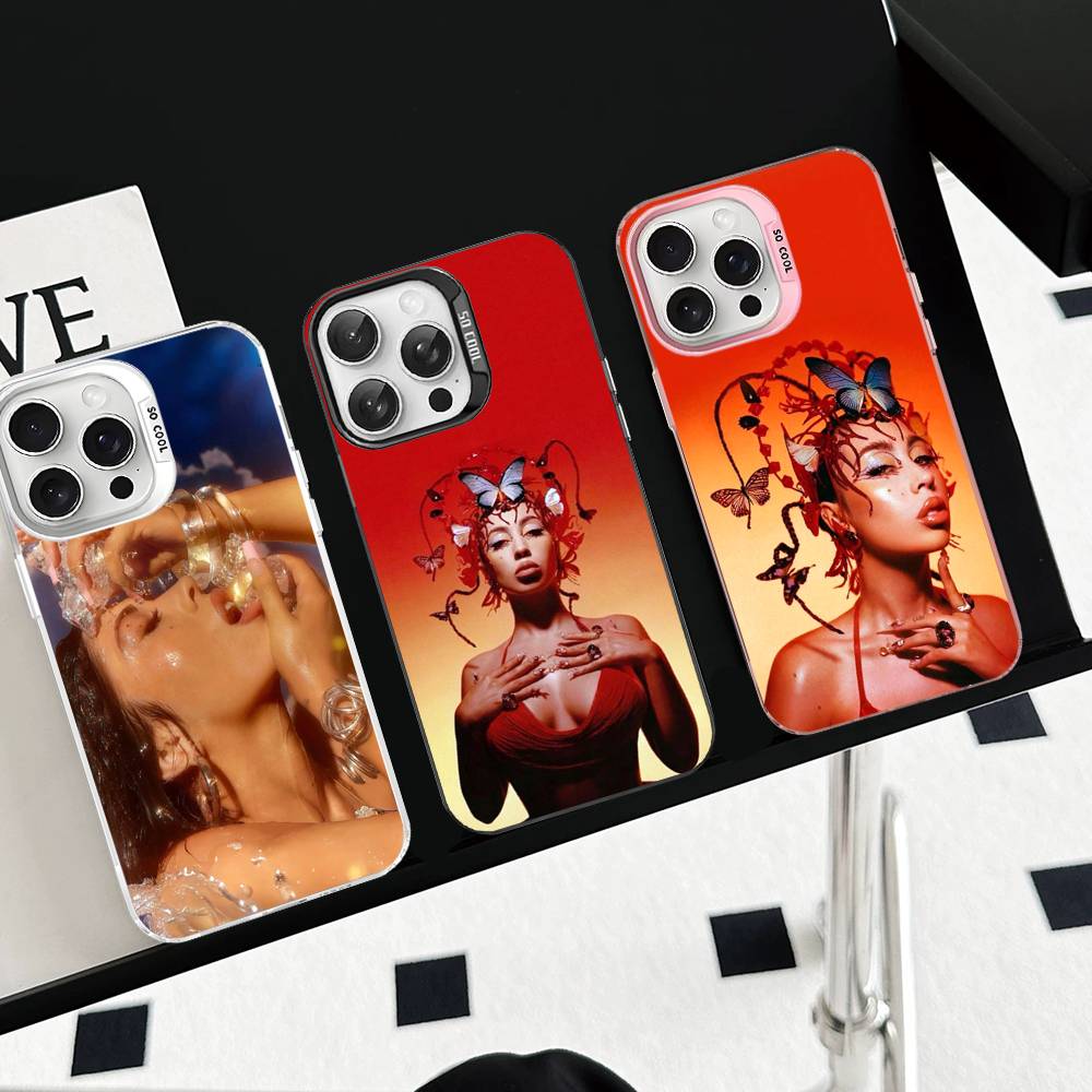 K-Kali U-Uchis Singer Phone Case For iPhone 16 15 14 13 12 11 Pro Max 17 Plus Colorful Cover